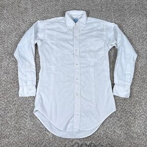Mercer & Sons Shirt Mens 15.5 32 White Baggier Better Oxford USA Button Down